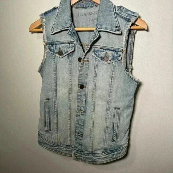 Blanknyc denim vest western ranch boho festival XS - Picture 3 of 5